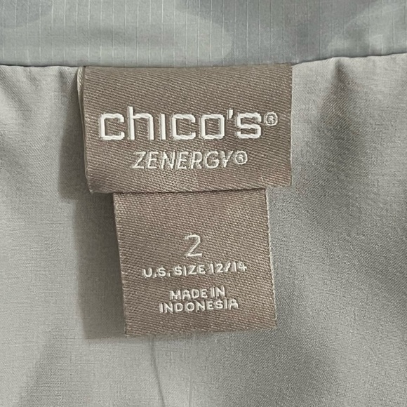 Chico’s Zenergy Camo Mix Jacket Chic Resortwear Beach - Picture 10 of 15